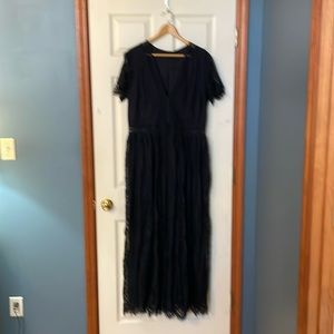 Nice semi-formal black lace dress size XL